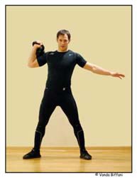 One arm military press