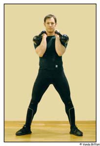 Two kettlebell clean