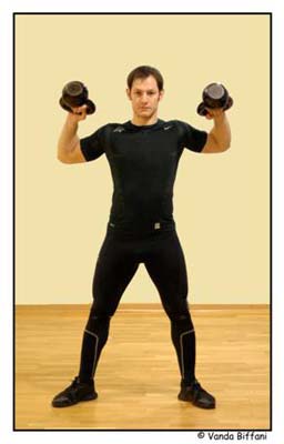 Two kettlebell high pull