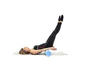 pilates foam roller Roll Over, posizione 7