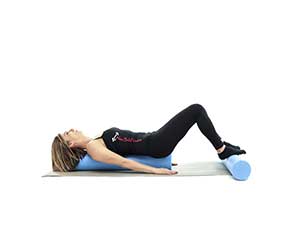 pilates foam roller Roll Up, posizione 1