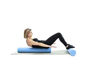 pilates foam roller Roll Up, posizione 2