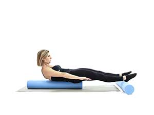 pilates foam roller Roll Up, posizione 3
