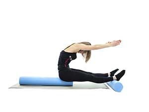 pilates foam roller Roll Up, posizione 4