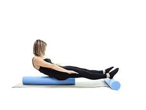 pilates foam roller Roll Up, posizione 5