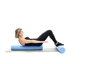 pilates foam roller Roll Up, posizione 6