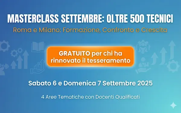 Masterclass settembre 2025 per soli tesserati