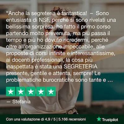 NonSoloFitness è la scuola numero 1 per soddisfazione dello studente